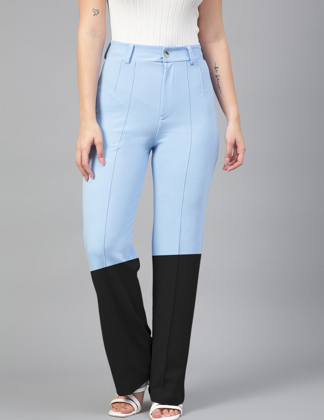 KOTTY Straight Fit Women Multicolor Trousers 