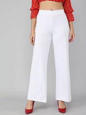 KOTTY Womens Solid Attractive High Rise Pant
