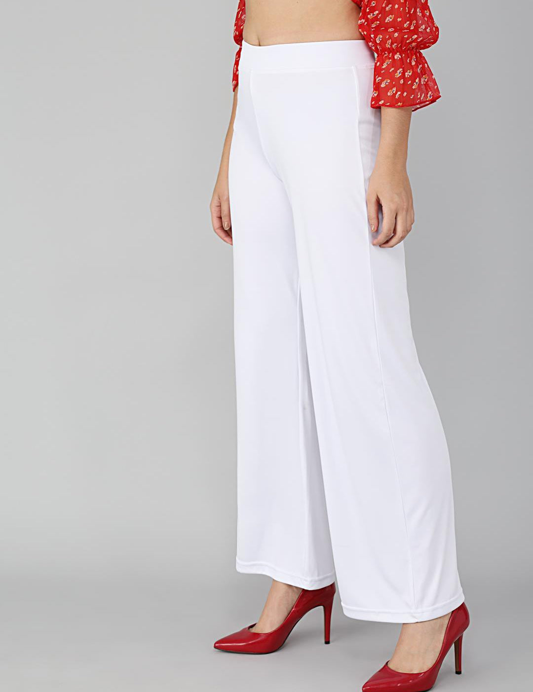 KOTTY Womens Solid Attractive High Rise Pant