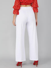 KOTTY Womens Solid Attractive High Rise Pant