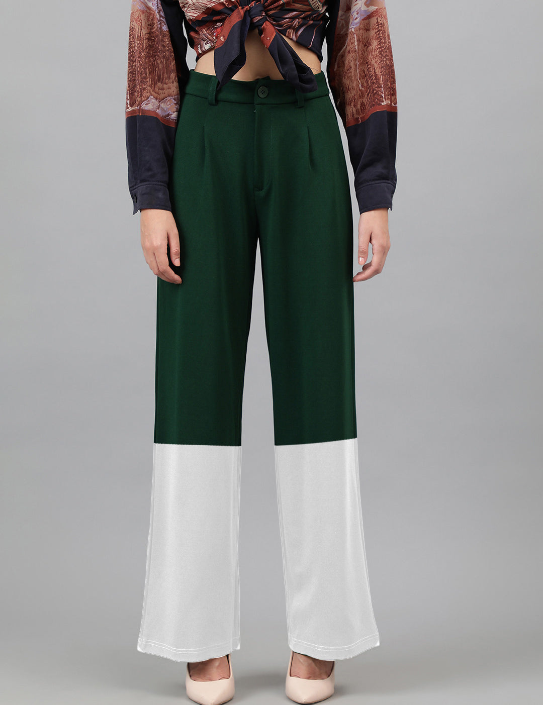 KOTTY Straight Fit Women Multicolor Trousers 