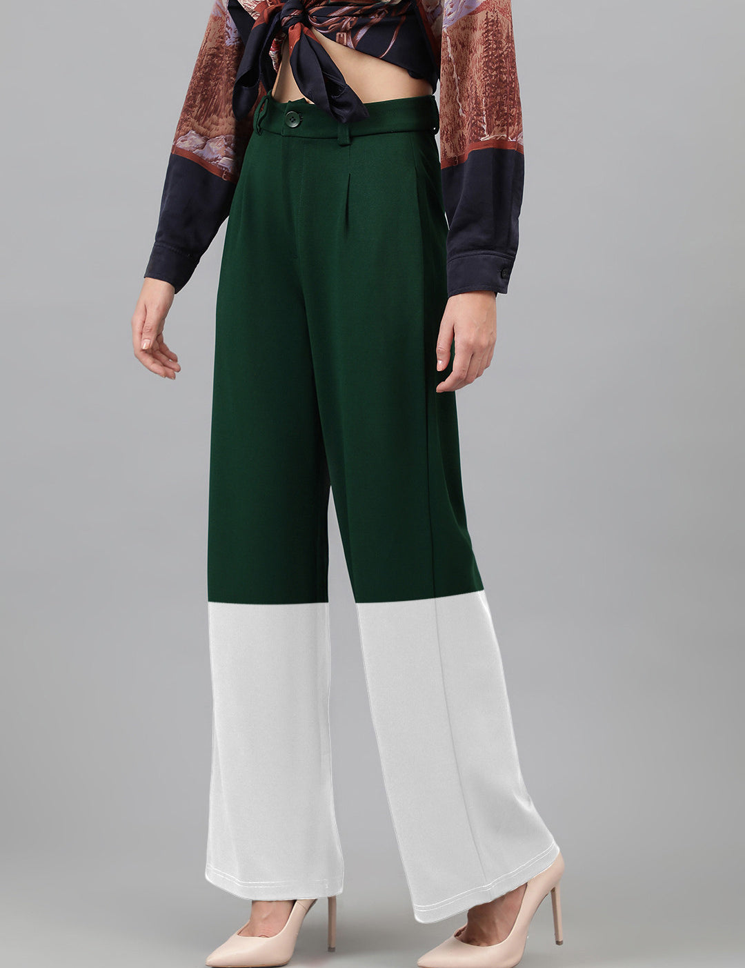 KOTTY Straight Fit Women Multicolor Trousers 