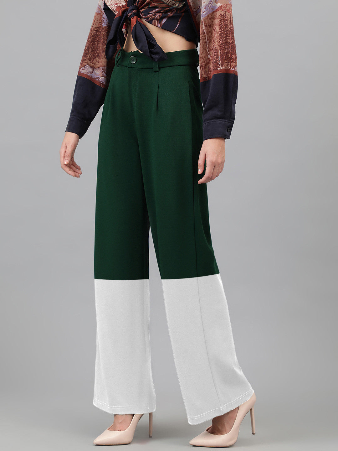 KOTTY Straight Fit Women Multicolor Trousers 