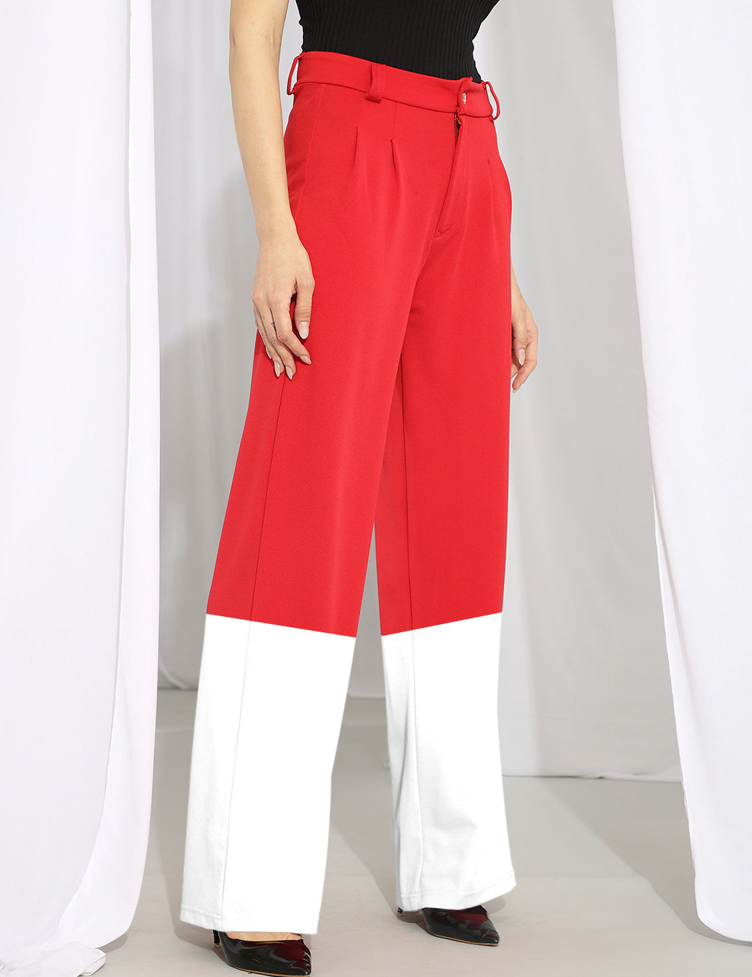 KOTTY Straight Fit Women Multicolor Trousers 