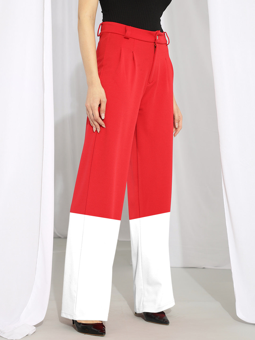 KOTTY Straight Fit Women Multicolor Trousers 