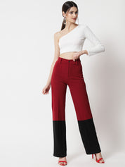 KOTTY Straight Fit Women Multicolor Trousers 