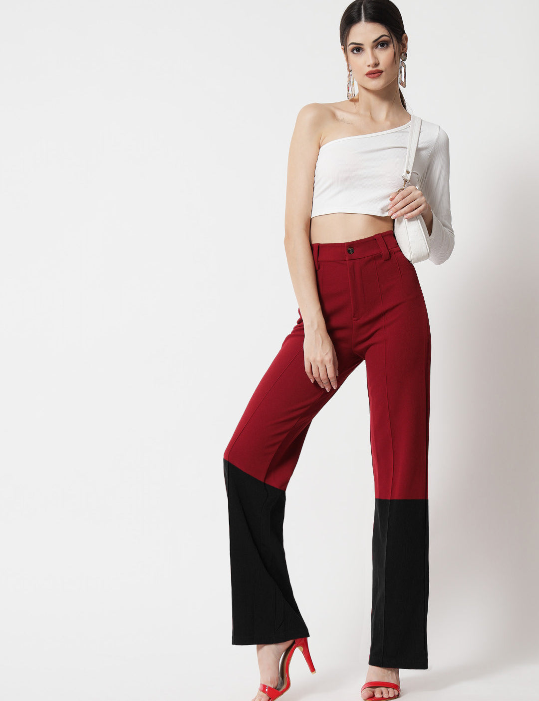 KOTTY Straight Fit Women Multicolor Trousers 
