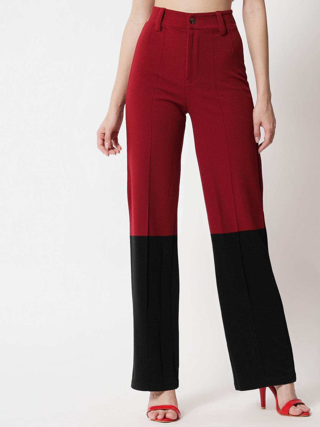 KOTTY Straight Fit Women Multicolor Trousers 
