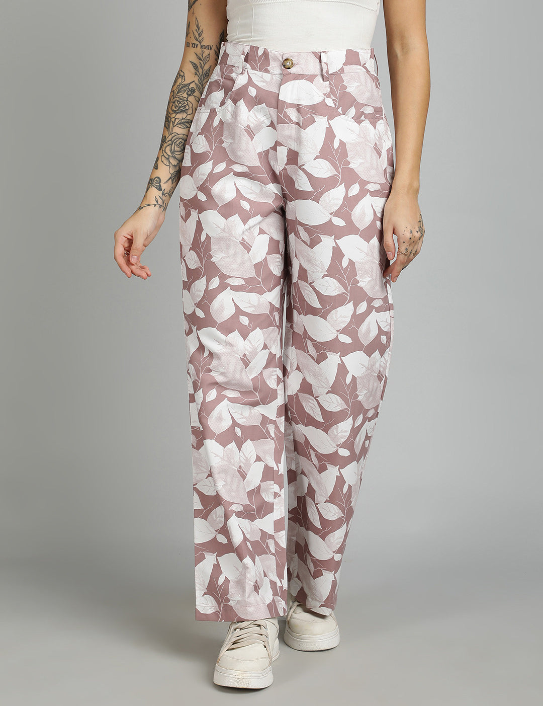 KOTTY Regular Fit Women Multicolor Trousers 