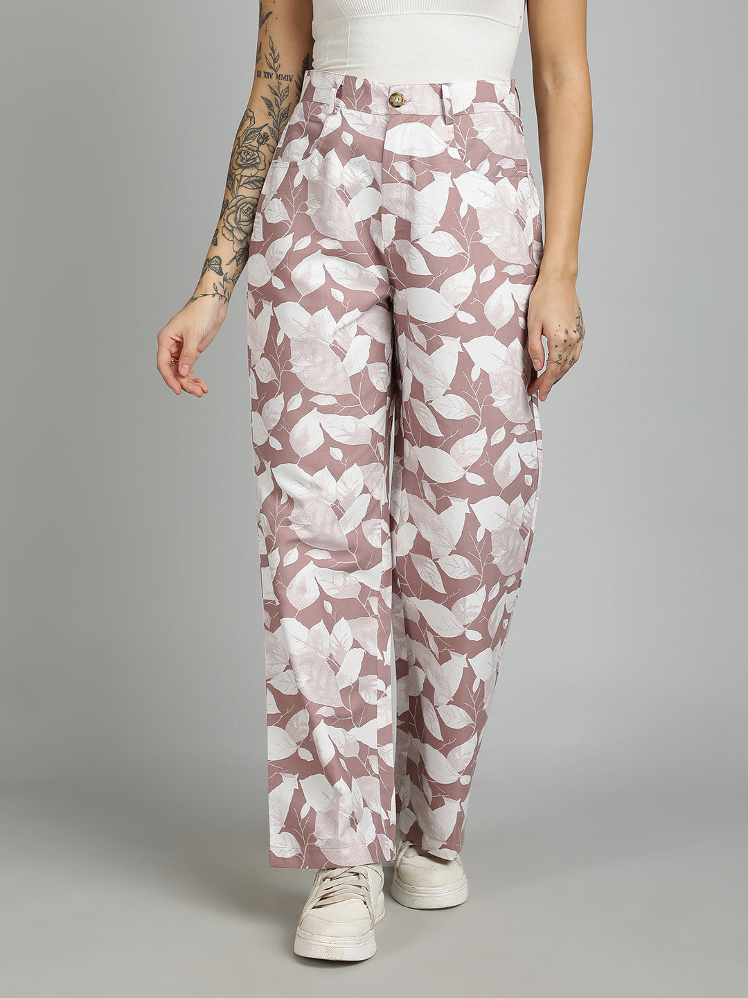 KOTTY Regular Fit Women Multicolor Trousers 