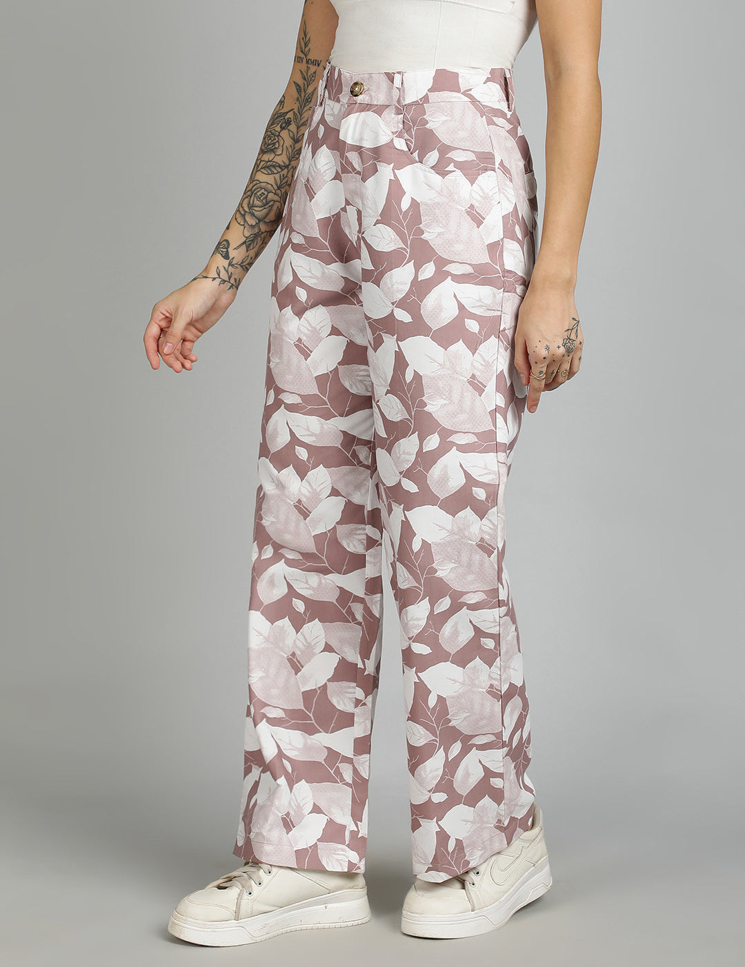 KOTTY Regular Fit Women Multicolor Trousers 