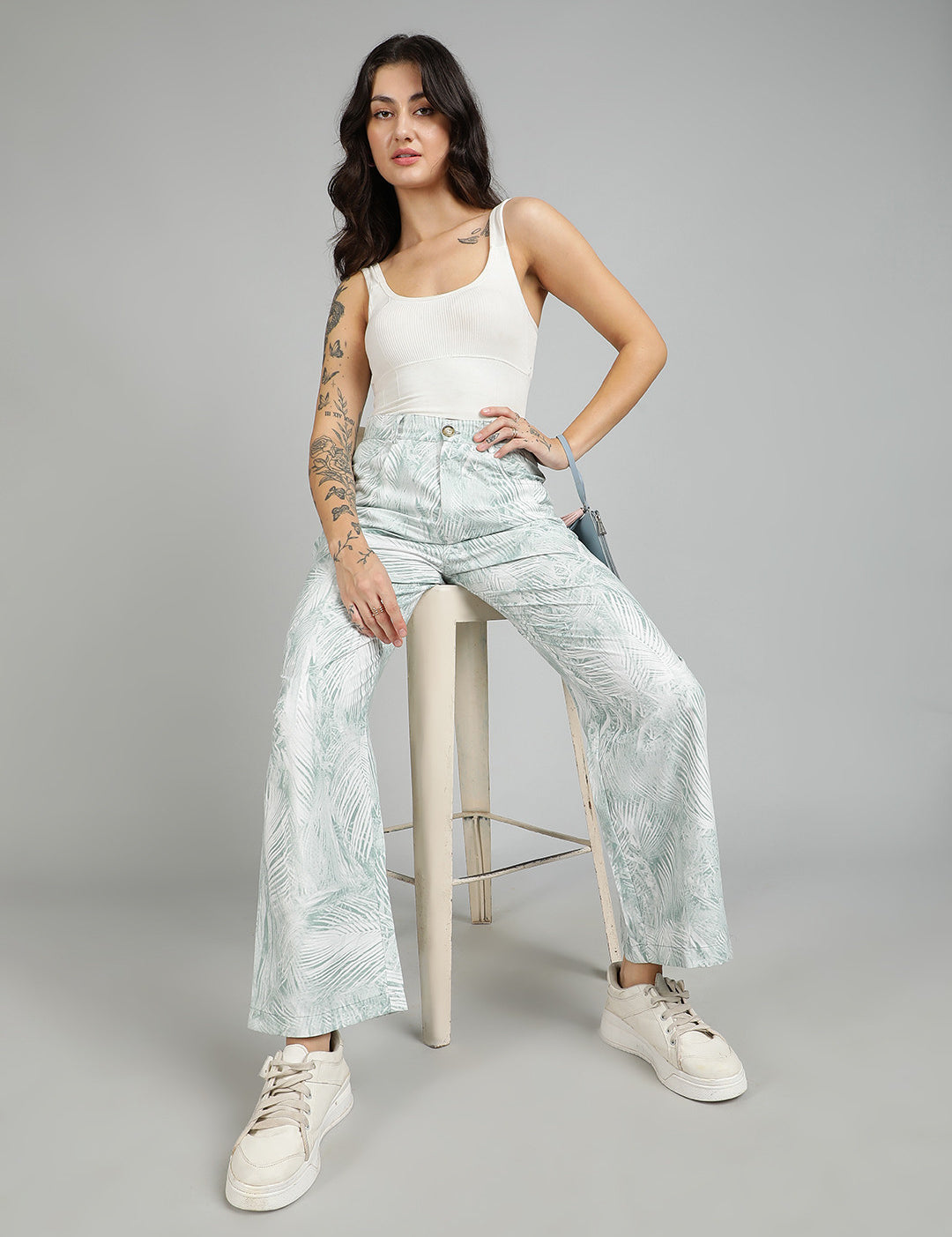 KOTTY Regular Fit Women Multicolor Trousers 