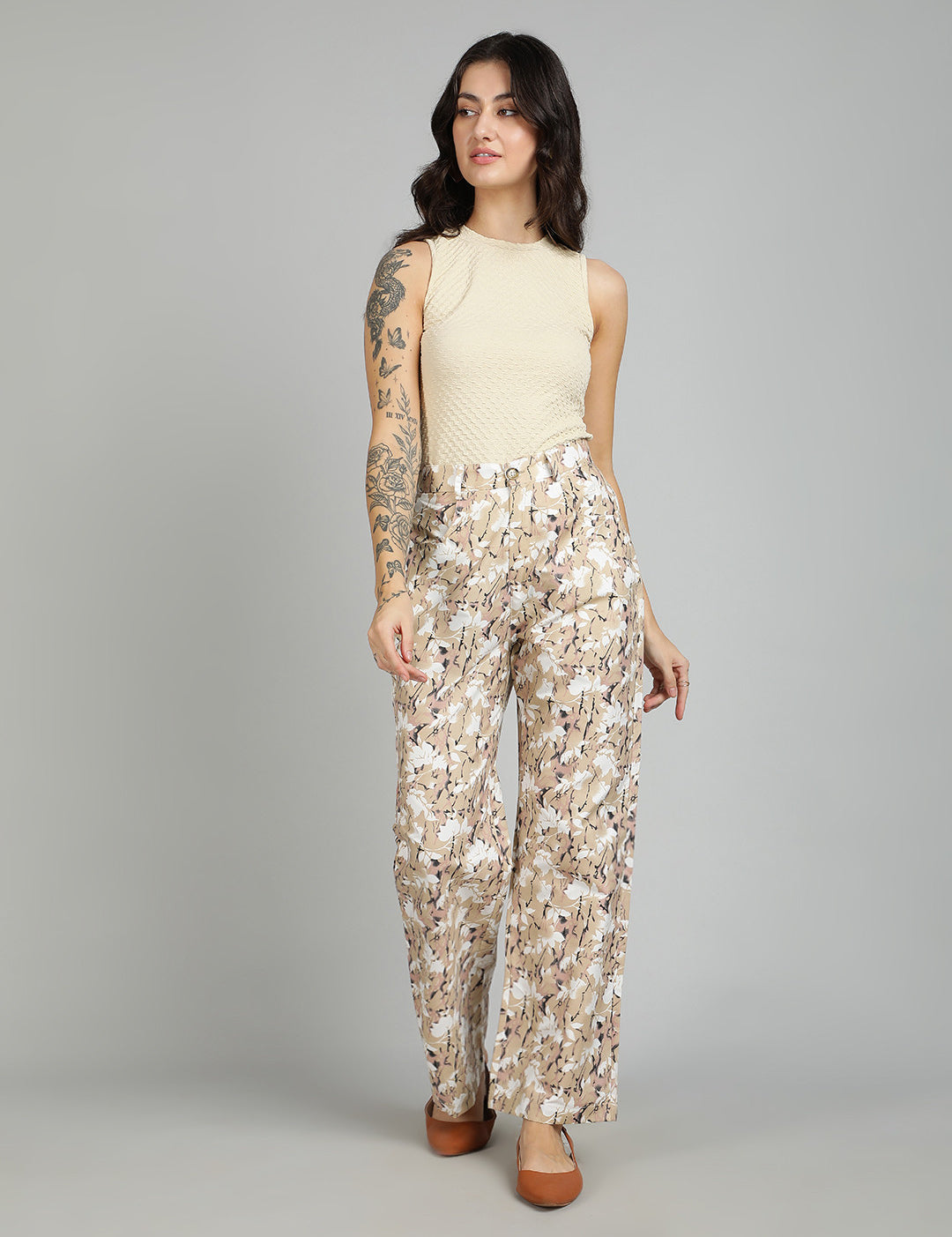KOTTY Regular Fit Women Multicolor Trousers 