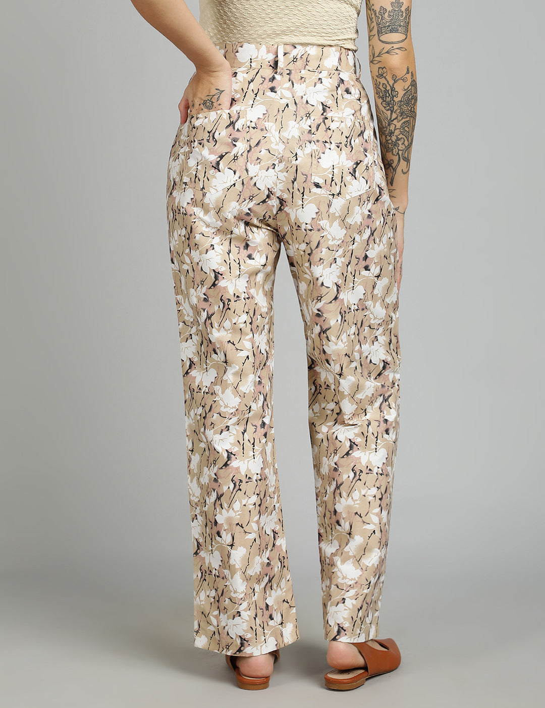 KOTTY Regular Fit Women Multicolor Trousers 