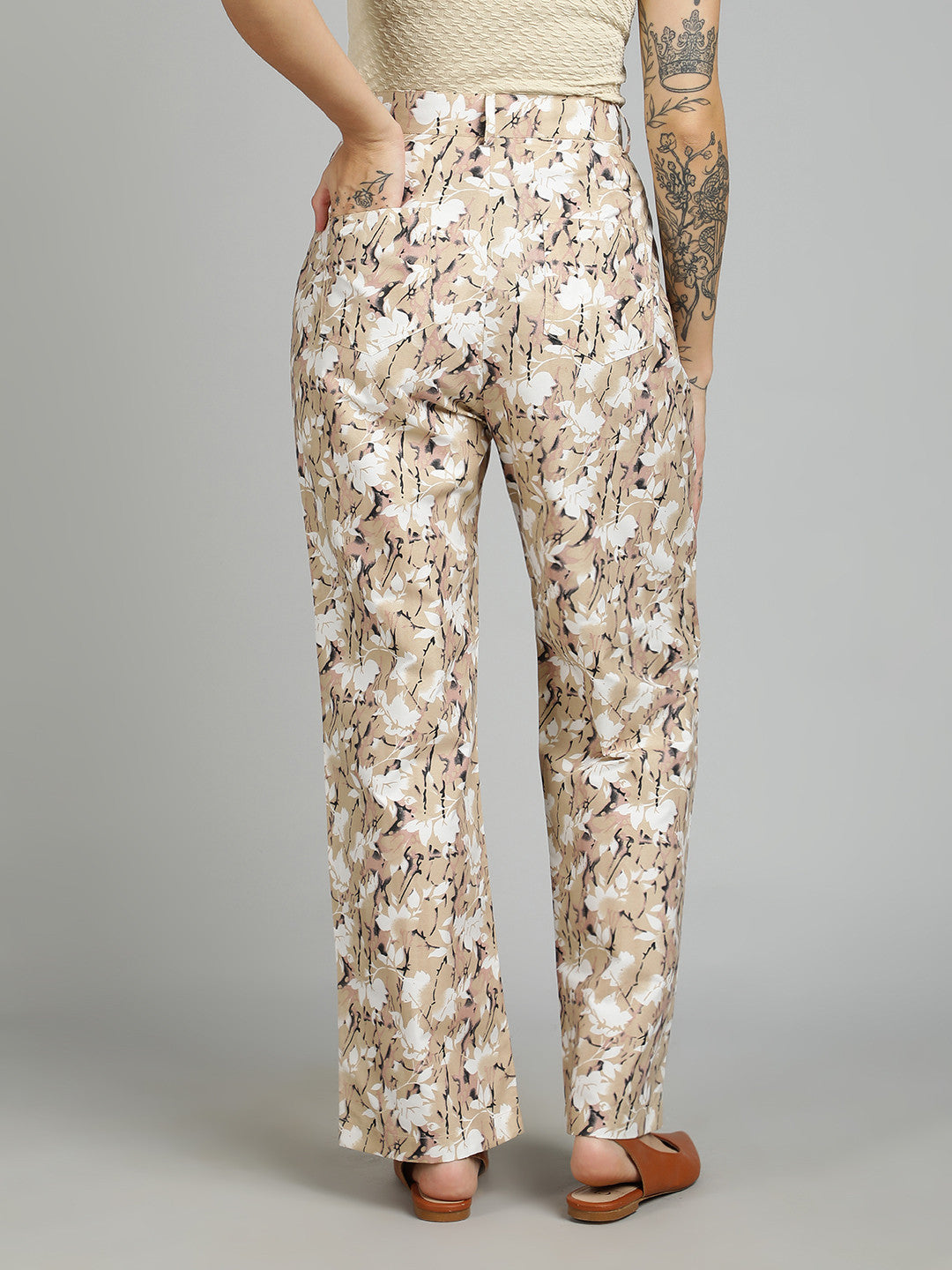 KOTTY Regular Fit Women Multicolor Trousers 