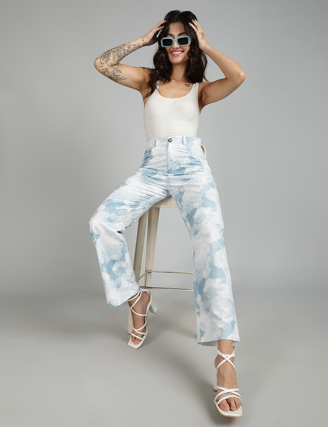 KOTTY Regular Fit Women Multicolor Trousers 