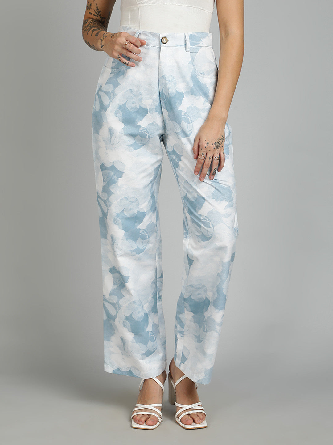 KOTTY Regular Fit Women Multicolor Trousers 