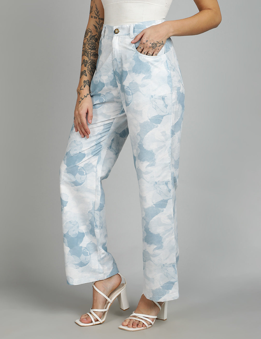 KOTTY Regular Fit Women Multicolor Trousers 