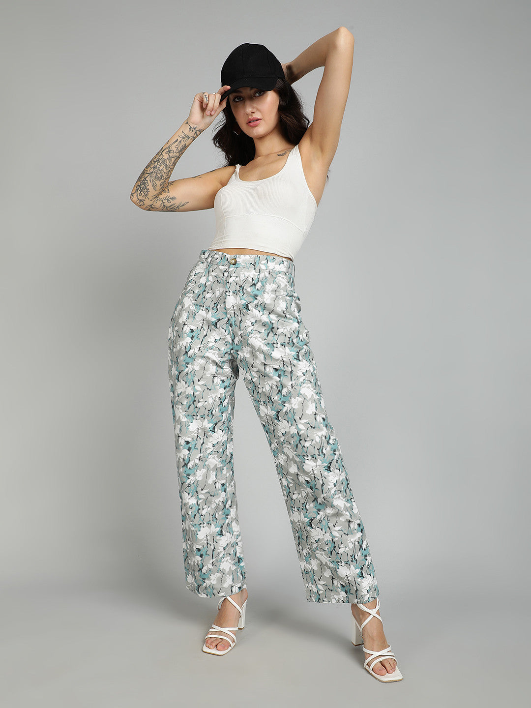 KOTTY Regular Fit Women Multicolor Trousers 