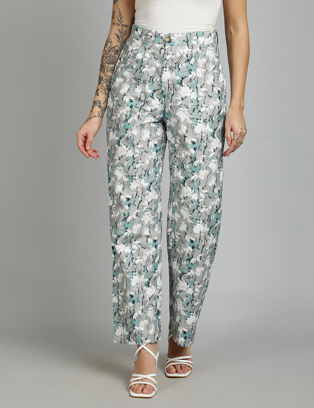 KOTTY Regular Fit Women Multicolor Trousers 