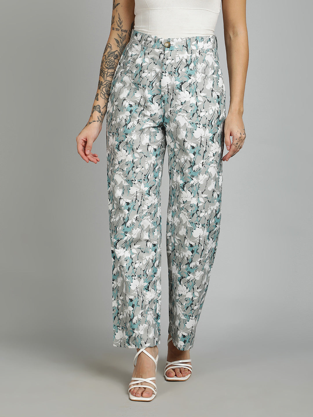 KOTTY Regular Fit Women Multicolor Trousers 