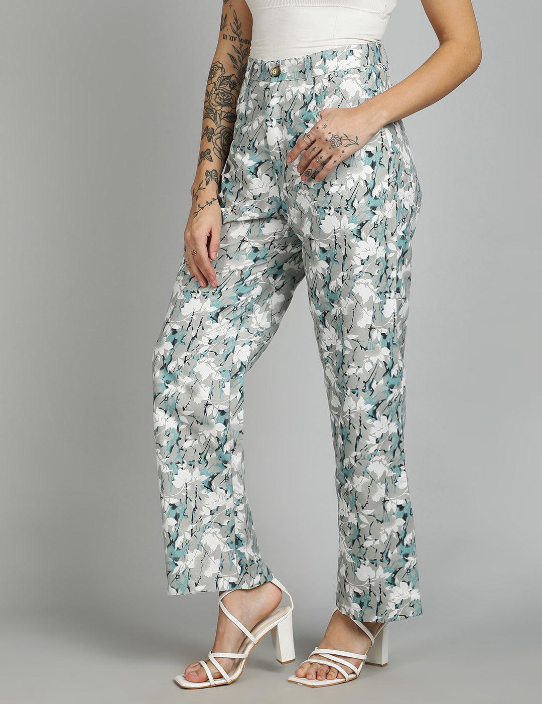 KOTTY Regular Fit Women Multicolor Trousers 