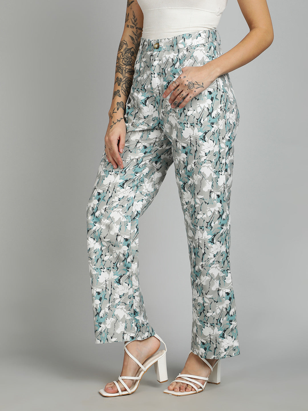 KOTTY Regular Fit Women Multicolor Trousers 