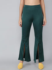 KOTTY Womens Solid Attractive High Rise Pant