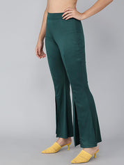 KOTTY Womens Solid Attractive High Rise Pant