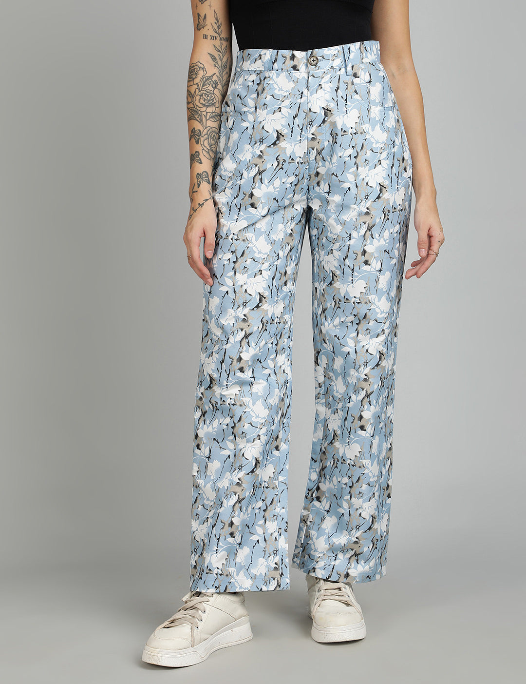 KOTTY Regular Fit Women Multicolor Trousers 