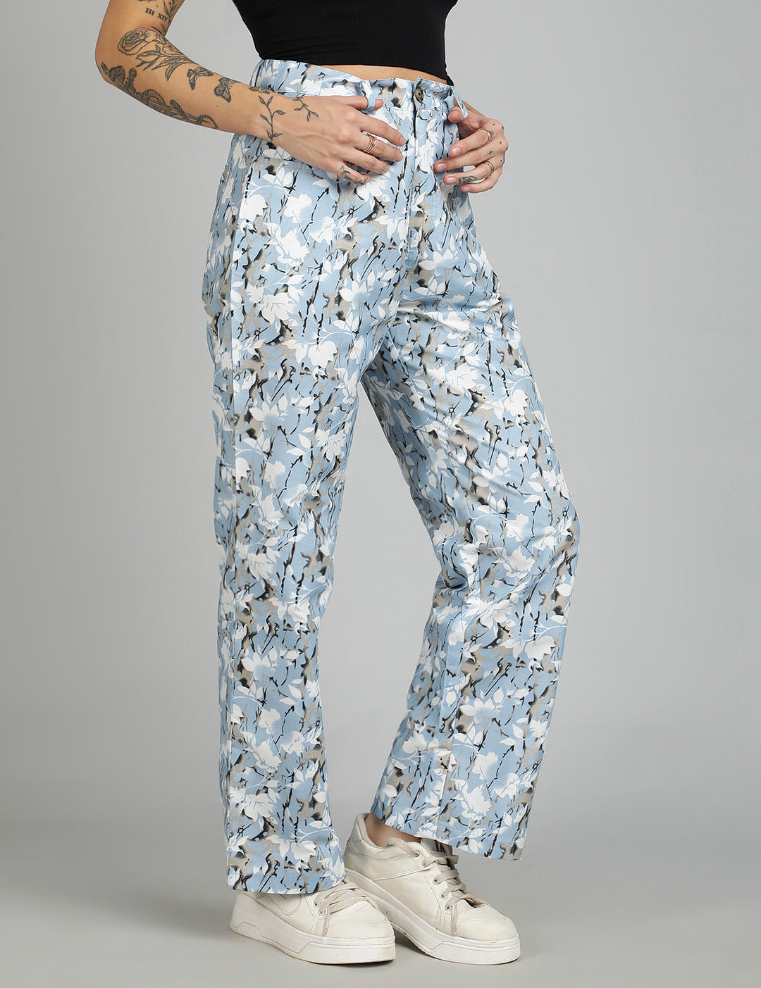KOTTY Regular Fit Women Multicolor Trousers 