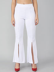 KOTTY Womens Solid Attractive High Rise Pant