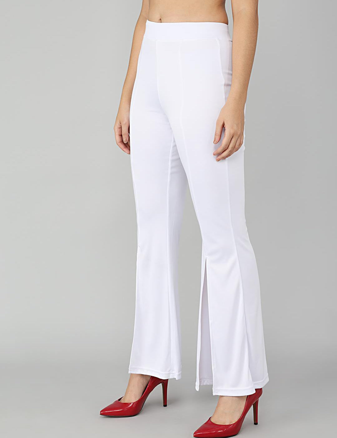 KOTTY Womens Solid Attractive High Rise Pant