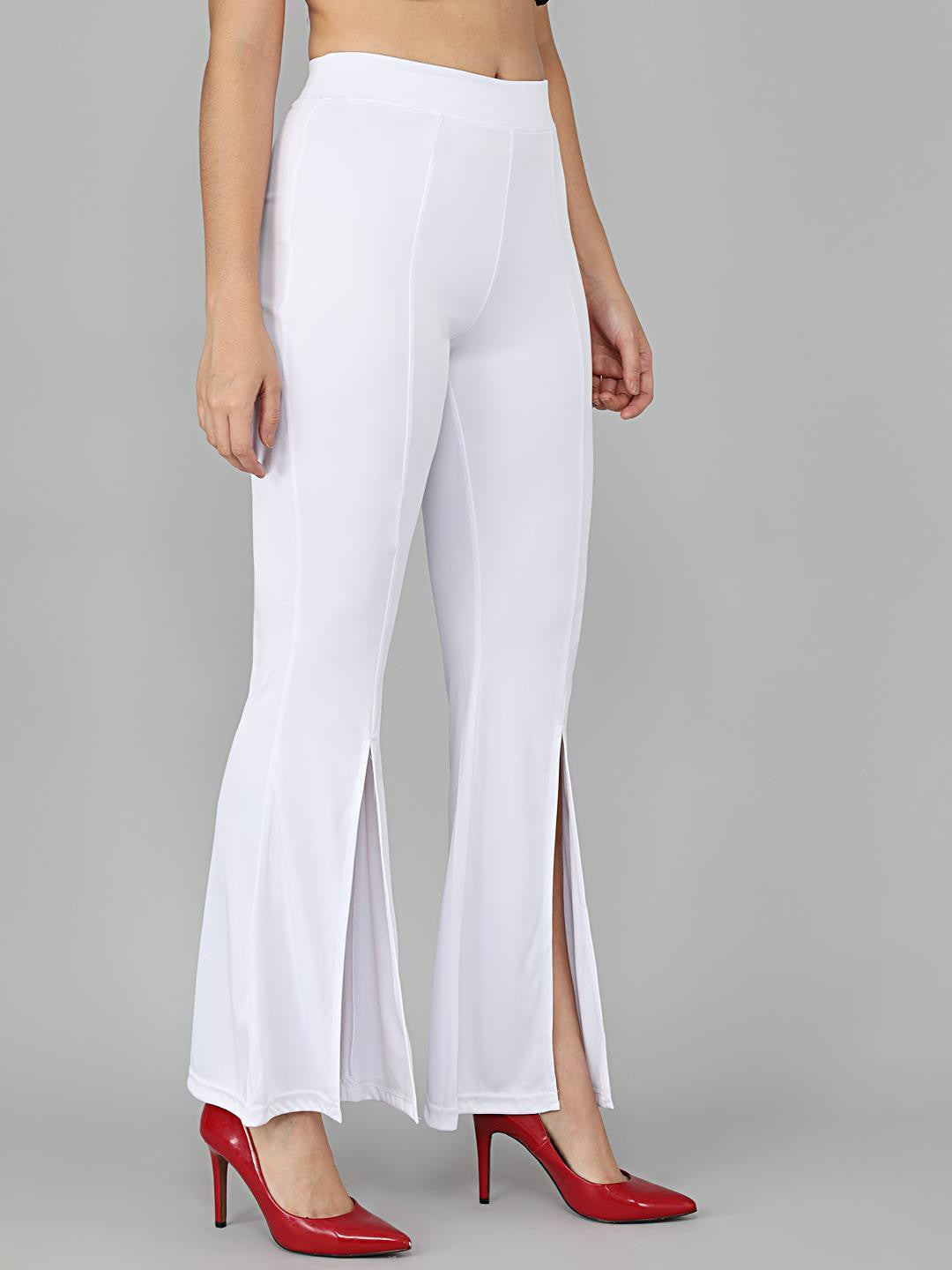 KOTTY Womens Solid Attractive High Rise Pant