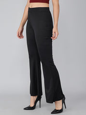KOTTY Womens Solid Attractive High Rise Pant