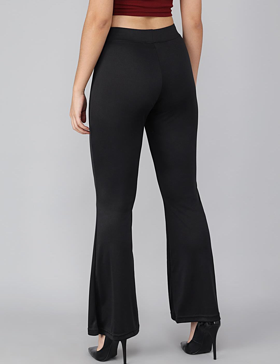 KOTTY Womens Solid Attractive High Rise Pant