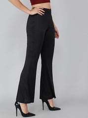KOTTY Womens Solid Attractive High Rise Pant