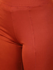 KOTTY Flared Women Orange Trousers 
