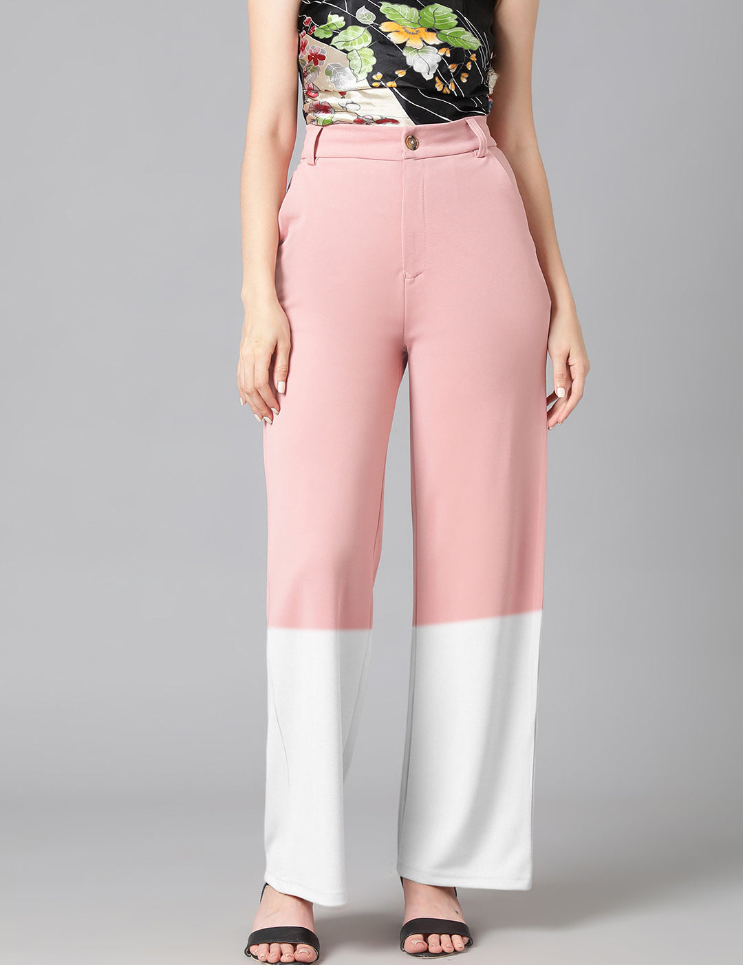 KOTTY Regular Fit Women Multicolor Trousers 