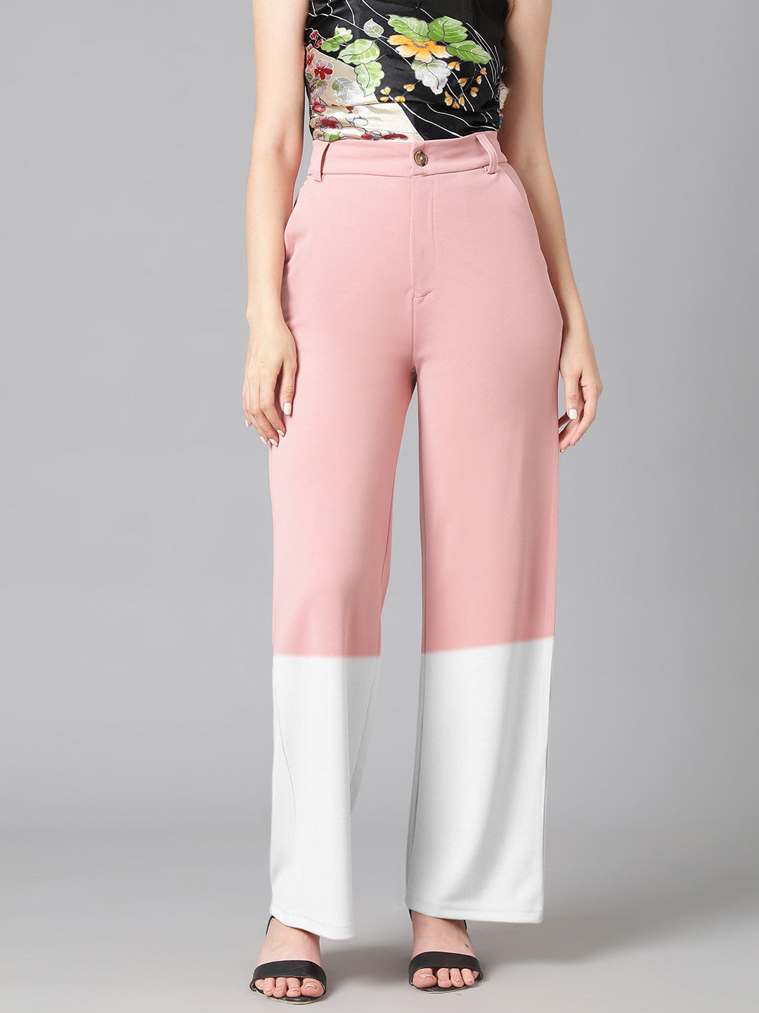KOTTY Regular Fit Women Multicolor Trousers 