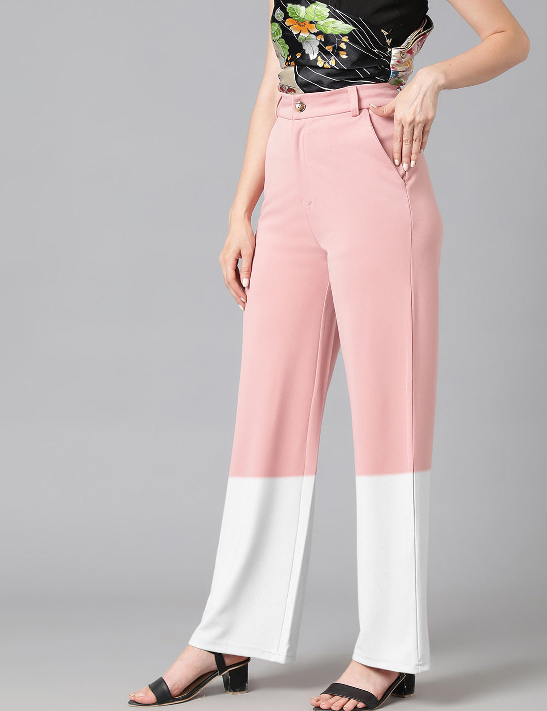 KOTTY Regular Fit Women Multicolor Trousers 