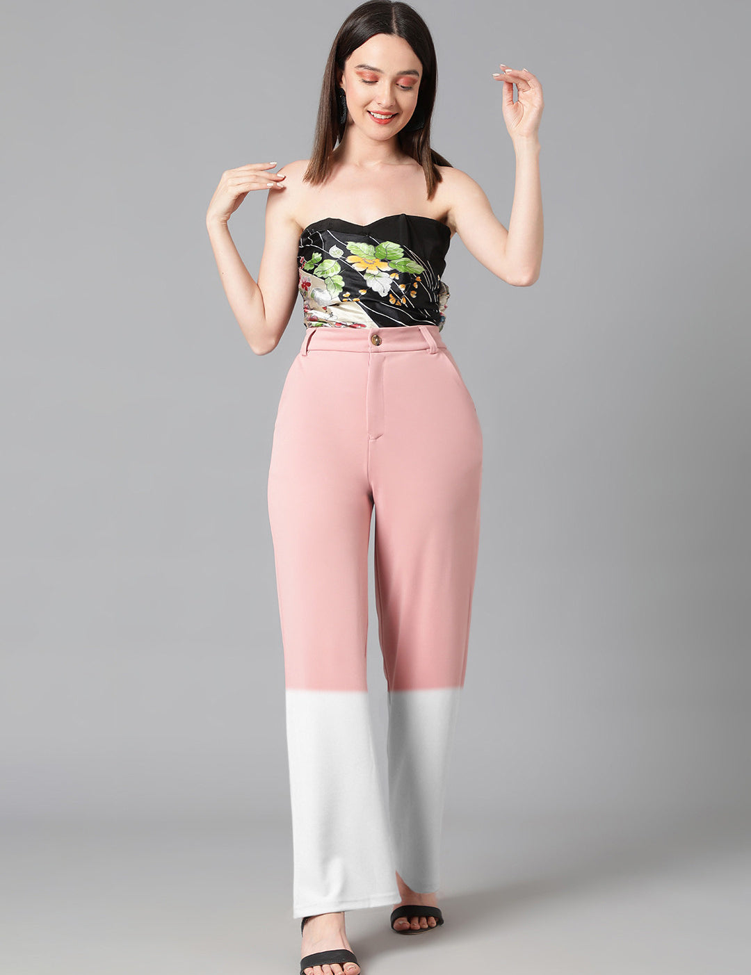 KOTTY Regular Fit Women Multicolor Trousers 