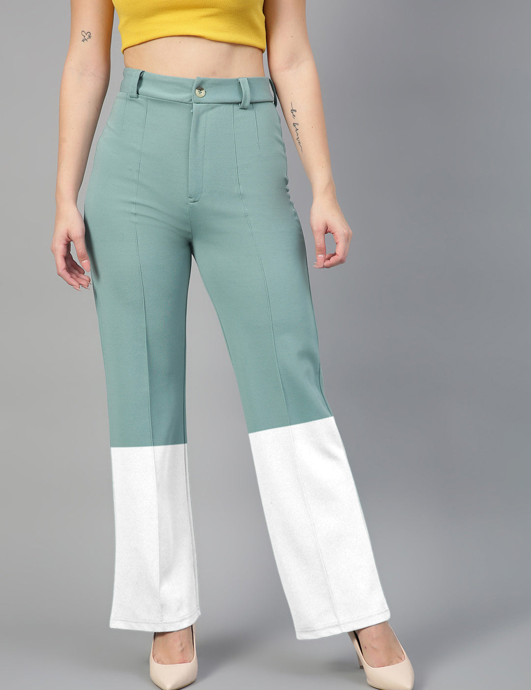 KOTTY Regular Fit Women Multicolor Trousers 
