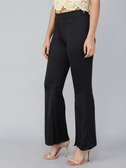 KOTTY Womens Solid Attractive High Rise Pant