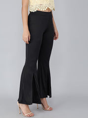 KOTTY Womens Solid Attractive High Rise Pant