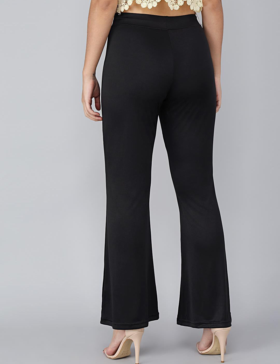 KOTTY Womens Solid Attractive High Rise Pant