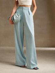 KOTTY Straight Fit Women Blue Trousers 