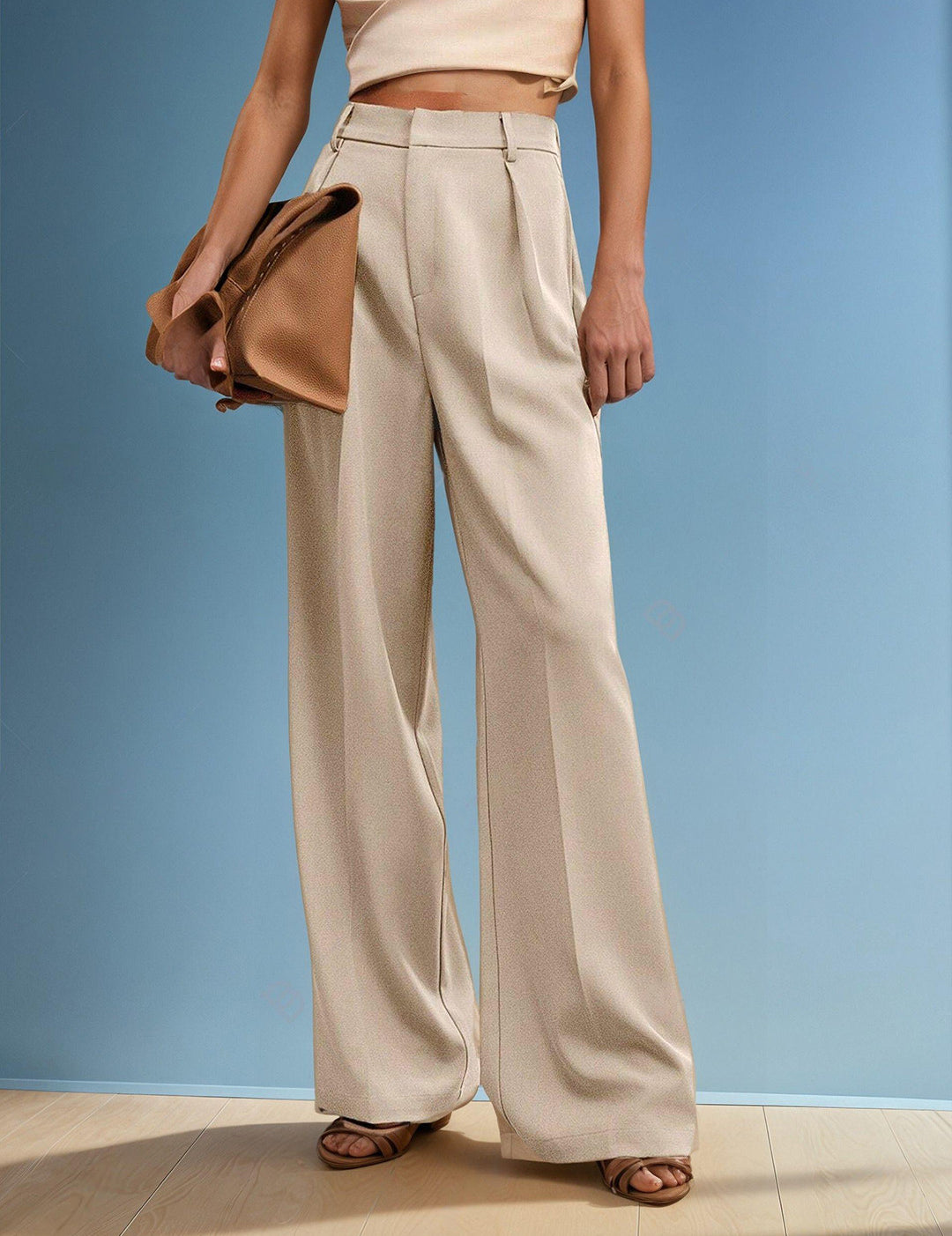 KOTTY Straight Fit Women Beige Trousers 