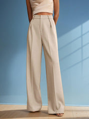 KOTTY Straight Fit Women Beige Trousers 