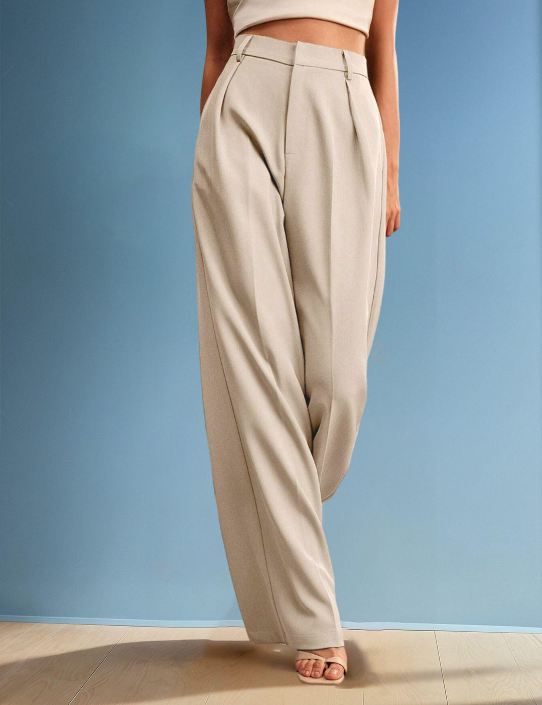 KOTTY Straight Fit Women Beige Trousers 